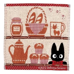 Maison Ghibli Linge De Maison|Mini Serviette Jiji Étagères 25x25 cm - Kiki la petite sorcière