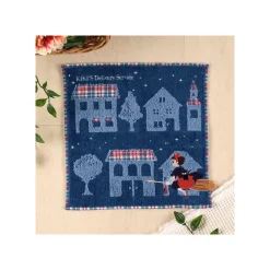 Maison Ghibli Linge De Maison|Mini Serviette La nuit du départ 25x25 cm - Kiki la petite sorcière
