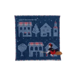 Maison Ghibli Linge De Maison|Mini Serviette La nuit du départ 25x25 cm - Kiki la petite sorcière