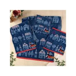 Maison Ghibli Linge De Maison|Mini Serviette La nuit du départ 25x25 cm - Kiki la petite sorcière