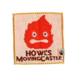 Maison Ghibli Linge De Maison|Mini Serviette Mame Calcifer 15x15 cm - Le Château ambulant
