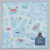 Maison Ghibli Linge De Maison|Mini Serviette Plan de la ville 25x25 cm - Kiki la petite sorcière