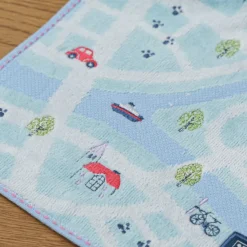 Maison Ghibli Linge De Maison|Mini Serviette Plan de la ville 25x25 cm - Kiki la petite sorcière