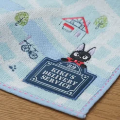 Maison Ghibli Linge De Maison|Mini Serviette Plan de la ville 25x25 cm - Kiki la petite sorcière