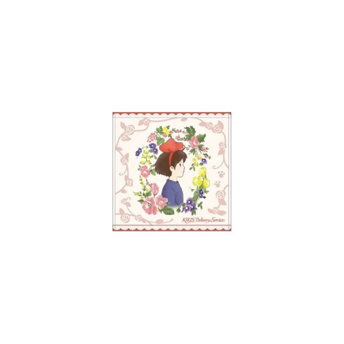 Maison Ghibli Linge De Maison|Mini Serviette Portrait Kiki 25x25 cm - Kiki la petite sorcière
