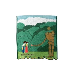 Maison Ghibli Linge De Maison|Mini Serviette Robot Jardinier 34x36 cm - Le Château dans le ciel