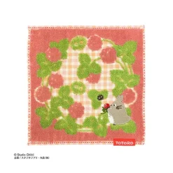 Maison Ghibli Linge De Maison|Mini Serviette rose Le préféré de la forêt - Mon Voisin Totoro 23×23