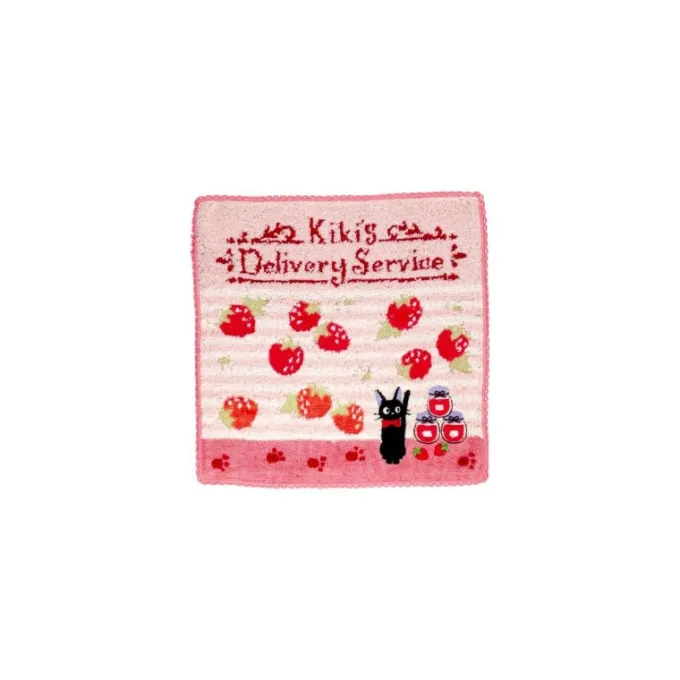 Maison Ghibli Linge De Maison|Mini Serviette rose L’heure du Goûter - Kiki la petite sorcière 23×23