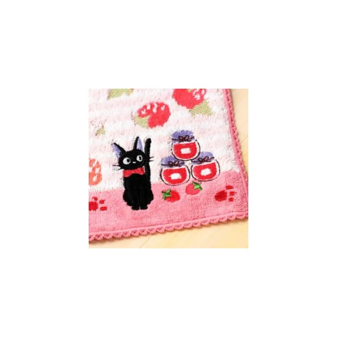 Maison Ghibli Linge De Maison|Mini Serviette rose L’heure du Goûter - Kiki la petite sorcière 23×23