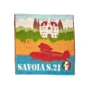 Maison Ghibli Linge De Maison|Mini Serviette Savoia S.21 34x36 cm - Porco Rosso