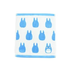 Maison Ghibli Linge De Maison|Mini Serviette Silhouette Totoro Bleu 33x36 cm - Mon Voisin Totoro