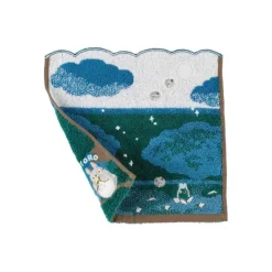 Maison Ghibli Linge De Maison|Mini Serviette Sous la lune 25x25 cm - Mon Voisin Totoro