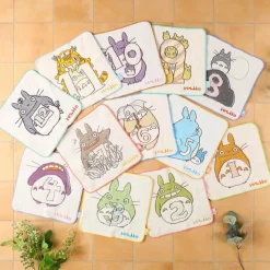 Maison Ghibli Linge De Maison|Mini Serviette Totoro anniversaire 9 25x25 cm - Mon Voisin Totoro