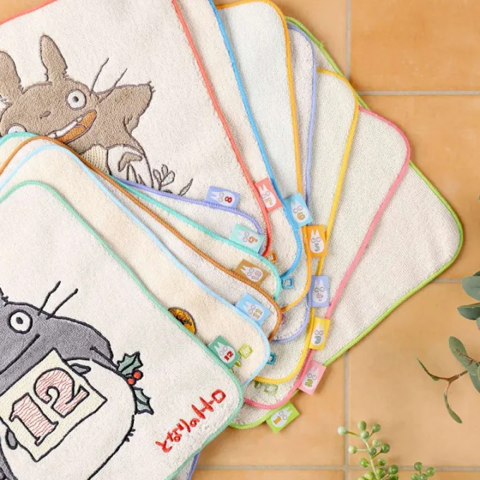 Maison Ghibli Linge De Maison|Mini Serviette Totoro anniversaire 11 25x25 cm - Mon Voisin Totoro