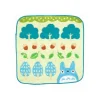 Maison Ghibli Linge De Maison|Mini Serviette Totoro Bleu Arbres et Noisettes 25x25 cm - Mon voisin