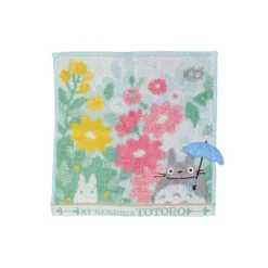 Maison Ghibli Linge De Maison|Mini Serviette Totoro Champs de Fleurs 25x25 cm - Mon Voisin Totoro