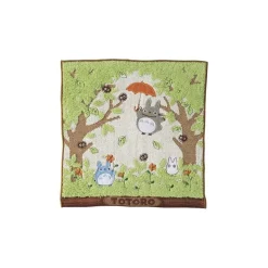 Maison Ghibli Linge De Maison|Mini Serviette Totoro Dans le bosquet 25x25 cm - Mon Voisin Totoro