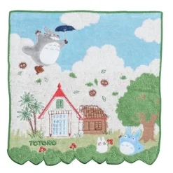 Maison Ghibli Linge De Maison|Mini Serviette Totoro dans le ciel 25x25 cm - Mon Voisin Totoro
