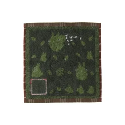Maison Ghibli Linge De Maison|Mini Serviette Vert Automne 25x25 cm - Mon Voisin Totoro