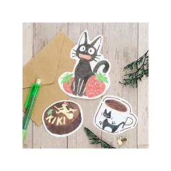 Maison Ghibli Cartes Postales Et Papier À Lettres|Mini-Papier à Lettres à Découper Kiriko Café - Kiki la petite sorcièr