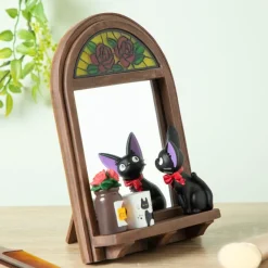 Maison Ghibli Décoration|Miroir Jiji devant la glace - Kiki la petite sorcière