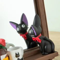 Maison Ghibli Décoration|Miroir Jiji devant la glace - Kiki la petite sorcière