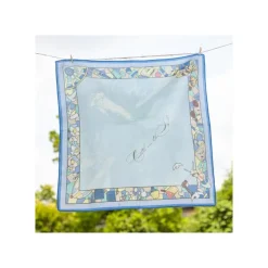 Maison Ghibli Textile|Mouchoir Chemin du vent bleu - Le Château dans le ciel