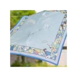 Maison Ghibli Textile|Mouchoir Chemin du vent bleu - Le Château dans le ciel
