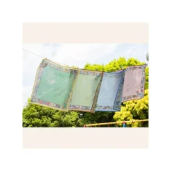 Maison Ghibli Textile|Mouchoir Chemin du vent bleu - Le Château dans le ciel