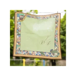 Maison Ghibli Textile|Mouchoir Chemin du vent vert clair - Mon Voisin Totoro