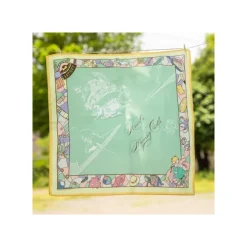Maison Ghibli Textile|Mouchoir Chemin du vent vert foncé - Le Château ambulant