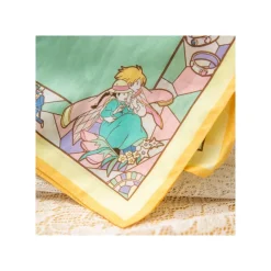 Maison Ghibli Textile|Mouchoir Chemin du vent vert foncé - Le Château ambulant