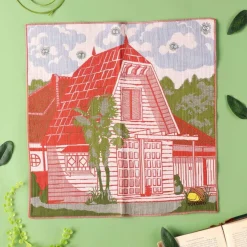 Maison Ghibli Textile|Mouchoir Imabari Maison de Satsuki & Mei 40x40 cm - Mon Voisin Totor
