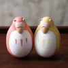 Maison Ghibli Jouets|Pack 2 Figurines Roly-poly Perruches Rouge & Jaune - Le Garçon et le