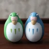 Maison Ghibli Jouets|Pack 2 Figurines Roly-poly Perruches Bleu & Vert - Le Garçon et le Héron