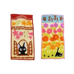 Maison Ghibli Linge De Maison|Pack 2 Mini-Serviettes Jiji 20 x 10 cm - Kiki la petite sorcière