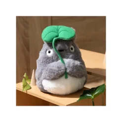 Maison Ghibli Peluches Nakayoshi|Peluche Nakayoshi Totoro Gris avec feuille - Mon Voisin Totoro