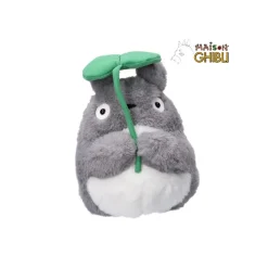Maison Ghibli Peluches Nakayoshi|Peluche Nakayoshi Totoro Gris avec feuille - Mon Voisin Totoro