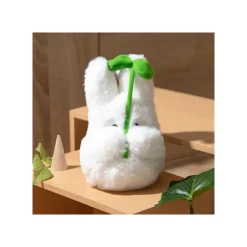 Maison Ghibli Peluches Nakayoshi|Peluche Nakayoshi Totoro Blanc avec feuille - Mon Voisin Totoro