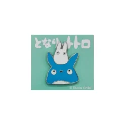Maison Ghibli Pins|Pins Totoro Bleu et Blanc Gros Plan – Mon Voisin Totoro
