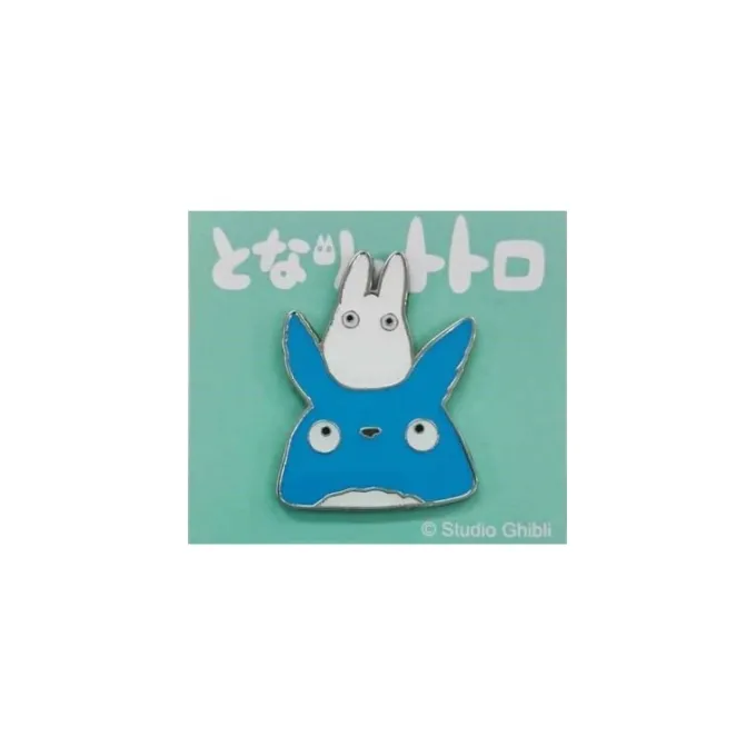 Maison Ghibli Pins|Pins Totoro Bleu et Blanc Gros Plan – Mon Voisin Totoro