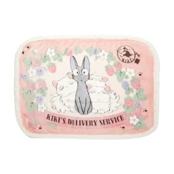 Maison Ghibli Linge De Maison|Plaid Jiji & Lily Fraises 70x100 cm - Kiki la petite sorcière