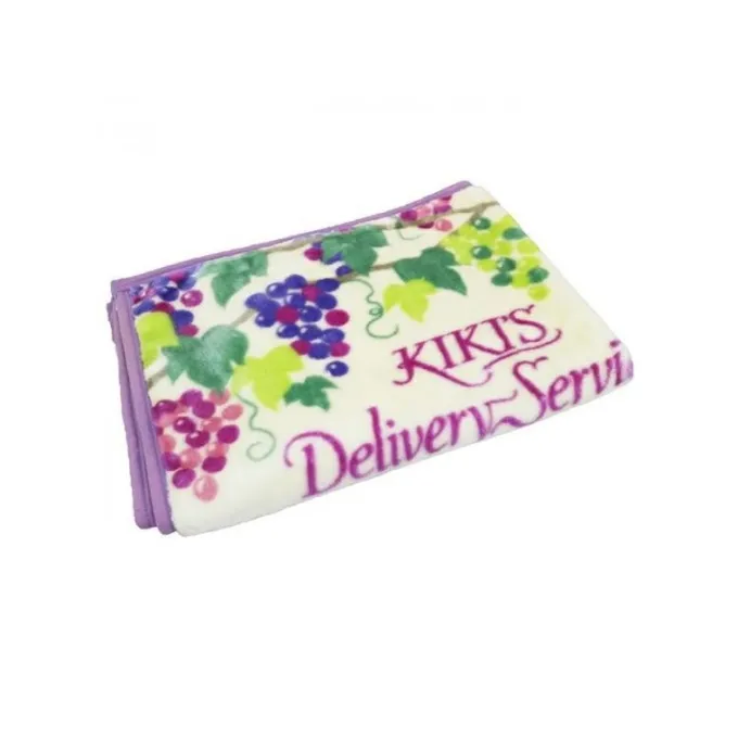 Maison Ghibli Linge De Maison|Plaid Jiji grappes de raisin 70x100 cm - Kiki la petite sorcière