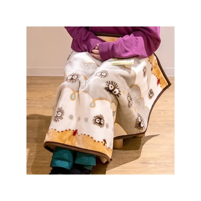 Maison Ghibli Linge De Maison|Plaid Noiraude 70x100 cm - Mon Voisin Totoro