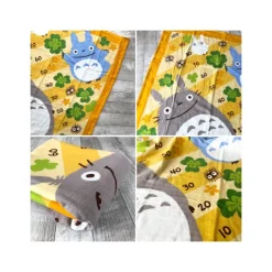 Maison Ghibli Linge De Maison|Plaid Totoro Trèfles 90x90 cm - Mon Voisin Totoro