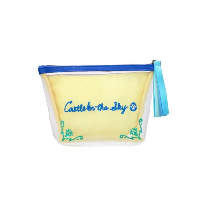 Maison Ghibli Accessoires|Pochette transparente brodée - Le Château dans le ciel