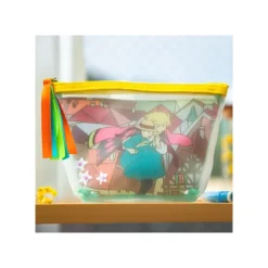 Maison Ghibli Accessoires|Pochette transparente brodée - Le Château ambulant