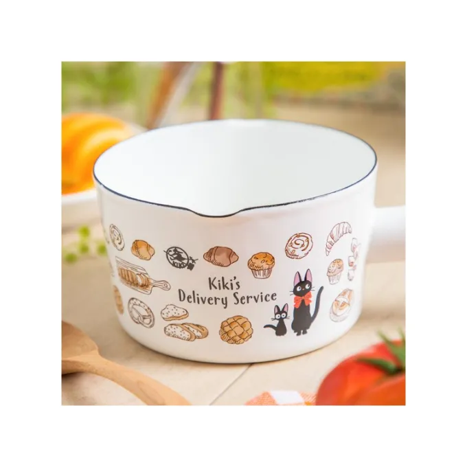 Maison Ghibli Cuisine Et Table|Poêlon émail Viennoiseries - Kiki la petite sorcière