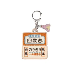 Maison Ghibli Porte-Clés|Porte-Clés broderie Billet de train - Le Voyage de Chihiro