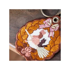 Maison Ghibli Porte-Clés|Porte-Clés broderie Couronne de pain - Kiki la petite sorcière